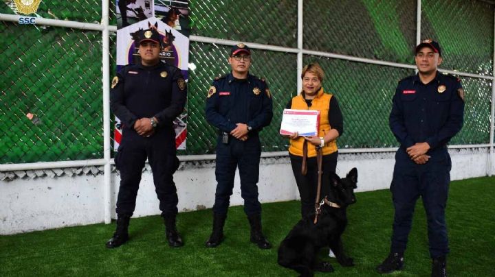 Conoce a Apolo, el primer perrito graduado de la Policía en CDMX