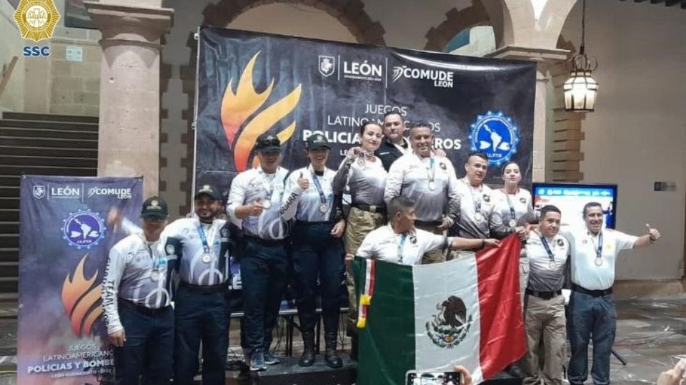 La policía en CDMX ganó 18 medallas en los Juegos Latinoamericanos de Policías. FOTO: SSC