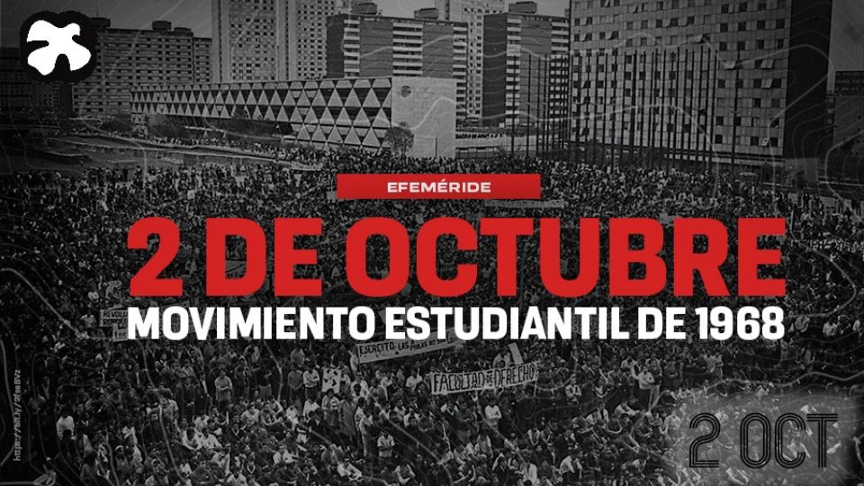 Marcha del 2 de octubre en CMDX. FOTO: UNAM