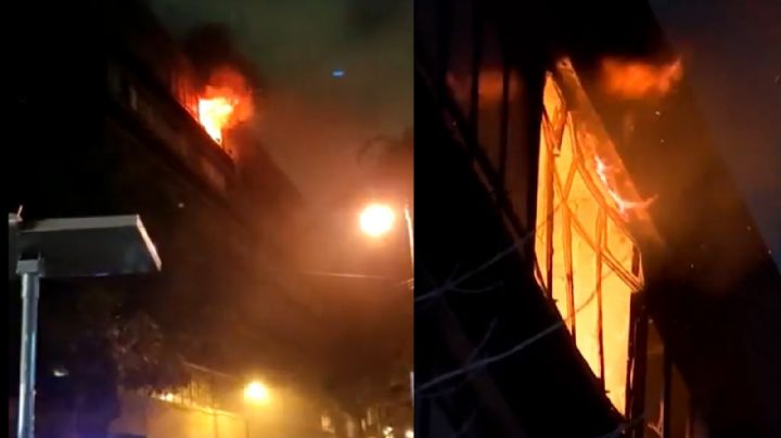 [VIDEO] Reportan incendio en edificio del Centro Histórico CDMX