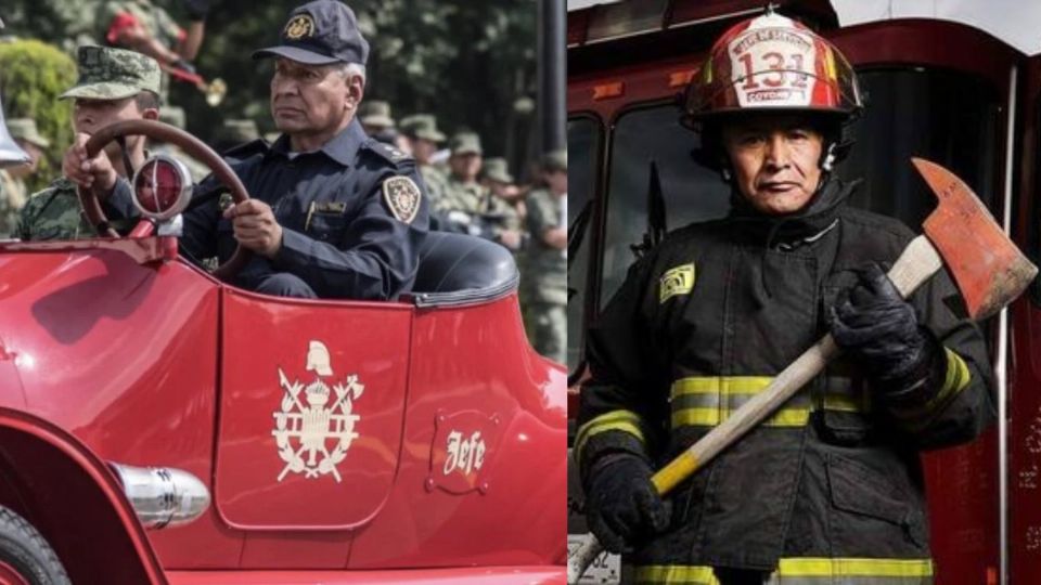 Muere Jefe Vulcano el bombero más famoso y longevo de la CDMX. Foto: Especial