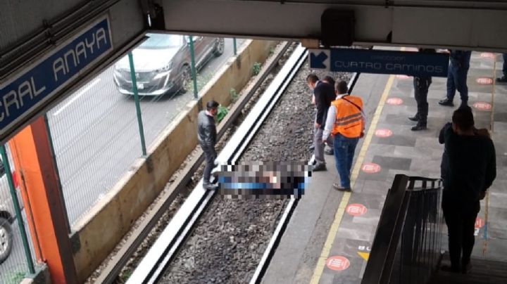 Hombre se lanza a las vías del Metro General Anaya