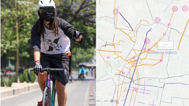 ¿Usas bici? Ubica ciclovías y calcula rutas con el Mapa Ciclista CDMX