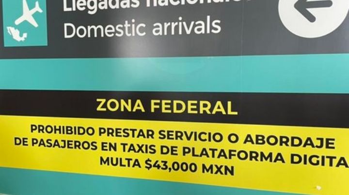 Prohíben Didi y Uber en el AICM, la multa sería de 43 mil pesos