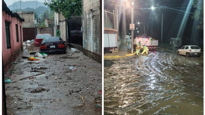 Se desbordan ríos en Xochimilco y Tlalpan por fuertes lluvias este 11 de julio