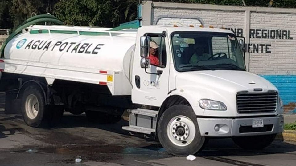 La alcaldía La Magdalena Contreras brinda el servicio gratuito de pipas de agua. (Fuente: Especial)