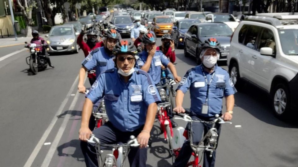 Hasta ahora cuatro empresas con transporte privado han participado en la Biciescuela de CDMX. FOTO: Semovi