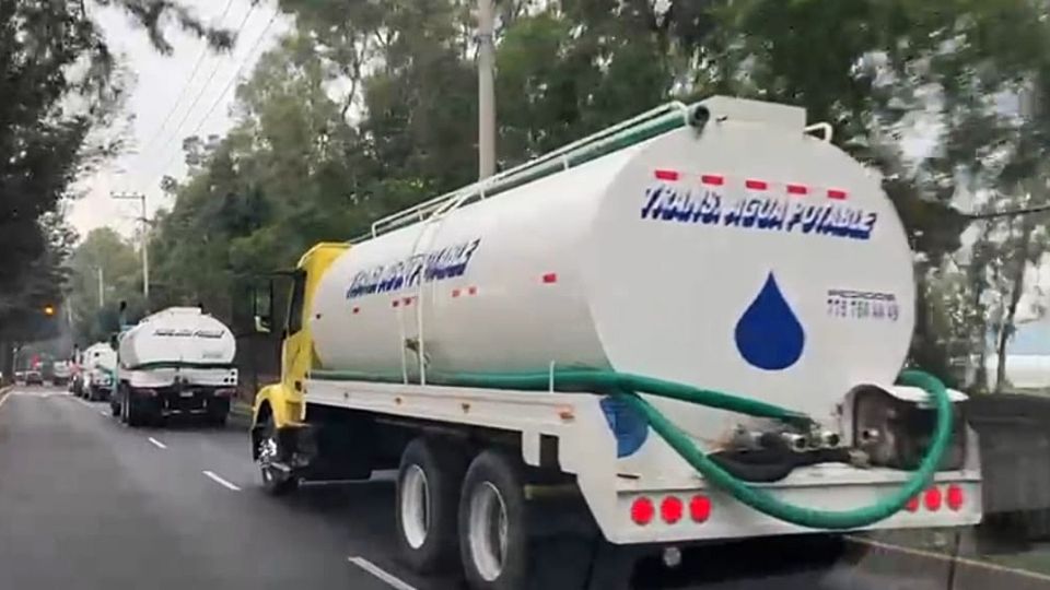 En apoyo a las colonias afectadas, se coordinarán 300 viajes de pipas gratuitas de agua. (Fuente: Sacmex CDMX)