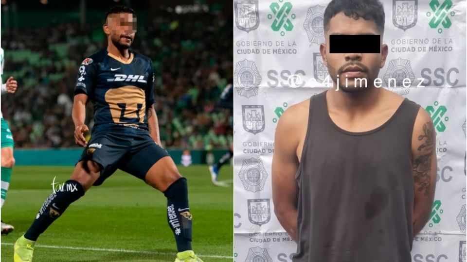 Diego 'N' o 'El Kalusha' habría debutado para los Pumas en 2018 pero este jueves fue detenido por probables delitos de narcomenudeo. (Fuente: Twitter/@c4jimenez y Far Mx)