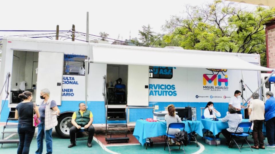 Así es la unidad móvil de Médico en tu casa en la Miguel Hidalgo. FOTO: Miguel Hidalgo