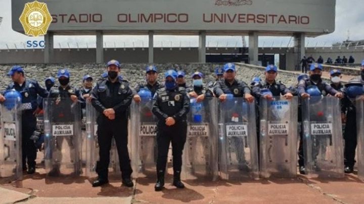 Casi 2 mil policías cuidarán el partido Pumas vs Cruz Azul en CU