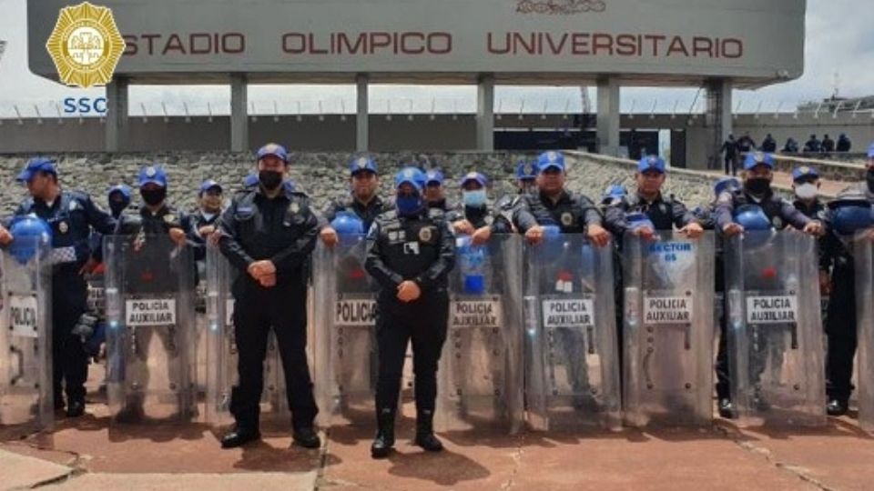 Miles policías resguardarán el partido entre Pumas y Cruz Azul. FOTO: SSC
