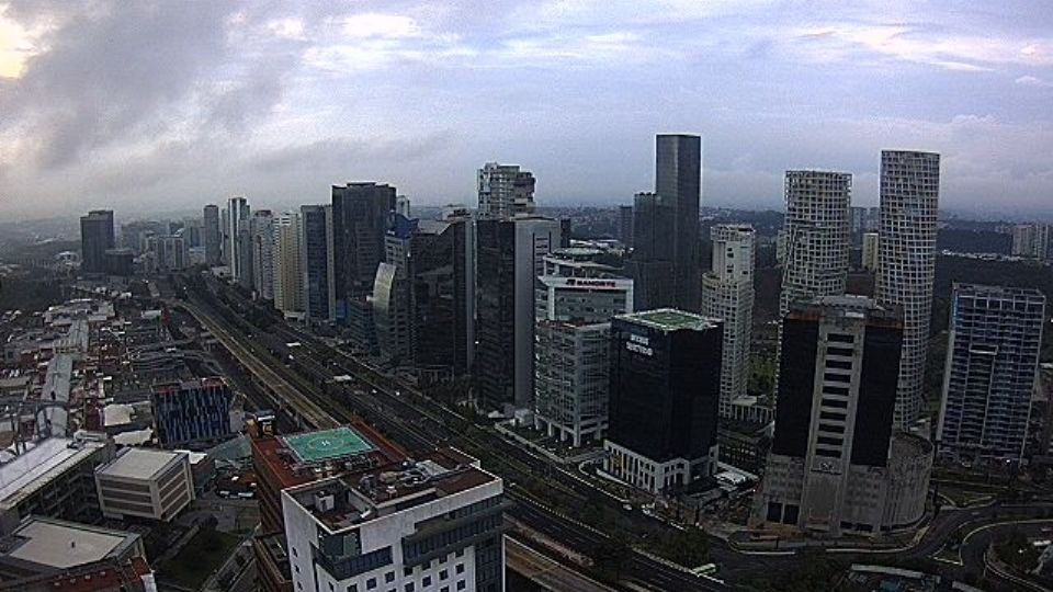 Radiación en CDMX este 25 de septiembre. FOTO: Webcams de México