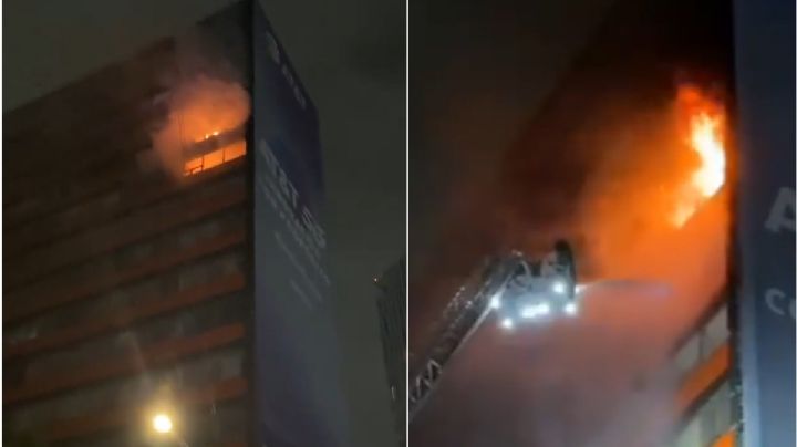 [VIDEOS] Incendio de edificio en Insurgentes Sur causa evacuación