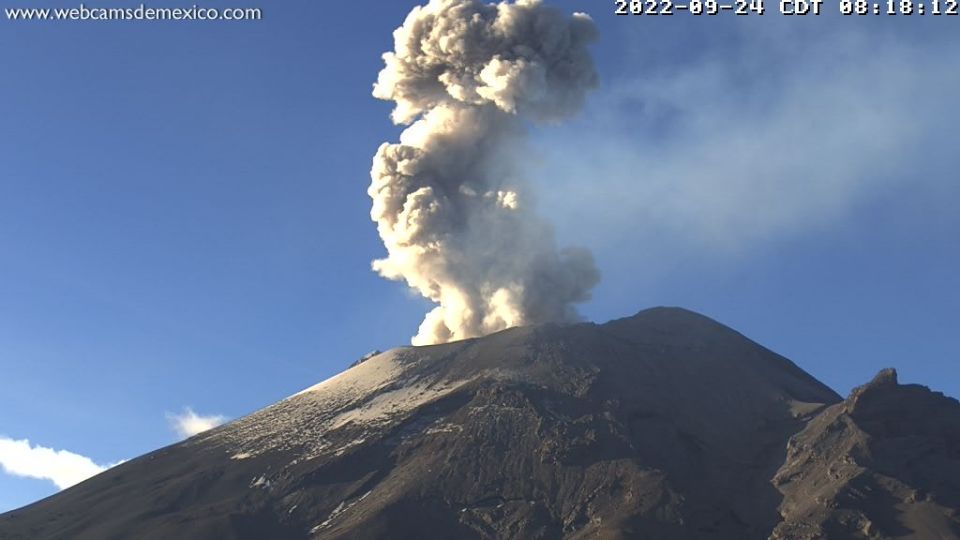 Conoce las alcaldías donde podrá hacer caída de ceniza este 27 de septiembre. FOTO: Cenapred