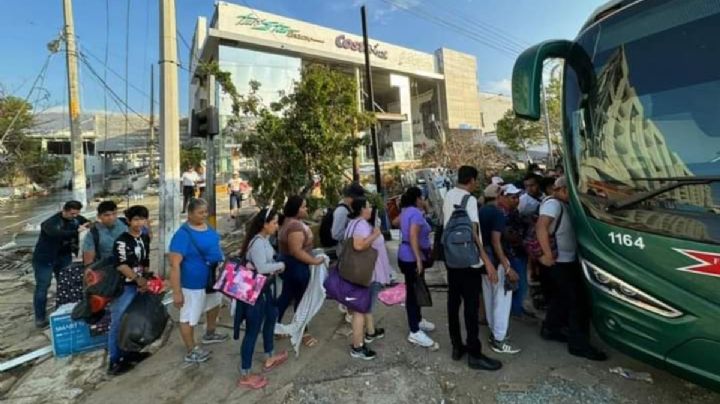 Líneas de autobuses ofrecen viajes gratis de Acapulco a CDMX tras huracán Otis