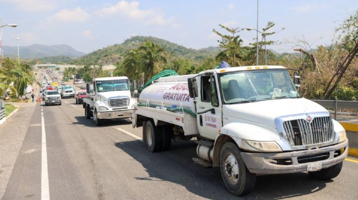 Apoyo del gobierno de CDMX a Acapulco: envío de pipas, despensas y módulos de comunicación