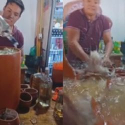 Se quiebra tequila de 5 mil pesos y se hace viral