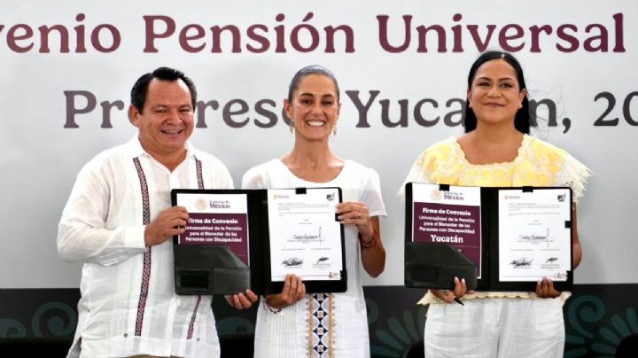 Pensión para Personas con Discapacidad será universal en Yucatán: Claudia Sheinbaum