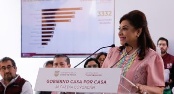 Clara Brugada encabeza tercera jornada del Programa “Casa por Casa”, en Coyoacán