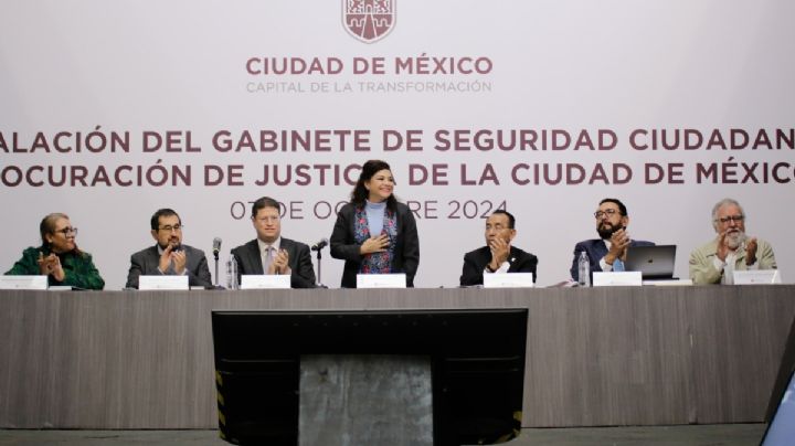 Clara Brugada instala Gabinete de Seguridad Ciudadana y Procuración de Justicia de CDMX