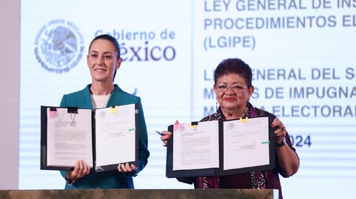 Claudia Sheinbaum informa envío de dos iniciativas en materia electoral al Congreso de la Unión