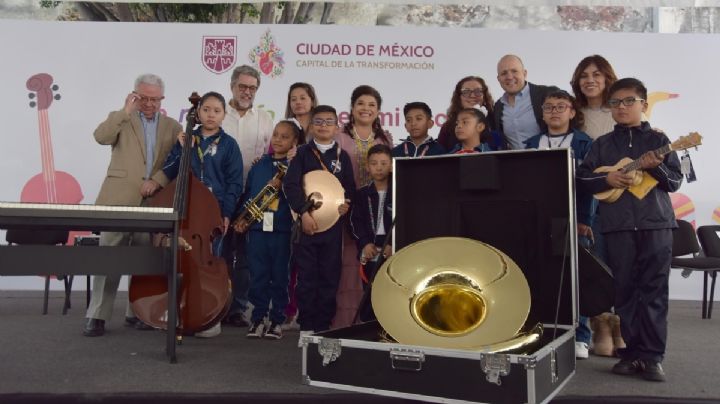 Clara Brugada da inicio a “Do, Re, Mi, Fa, Sol en mi Escuela”, para promover educación musical