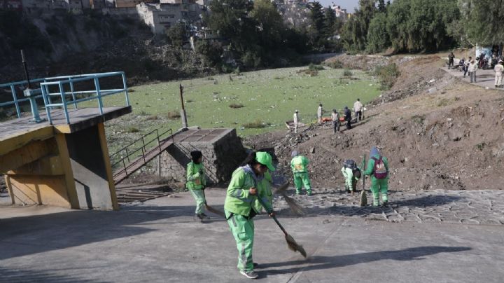 Clara Brugada informa recuperación de la presa Río Becerra "A" y anuncia proyecto recreativo