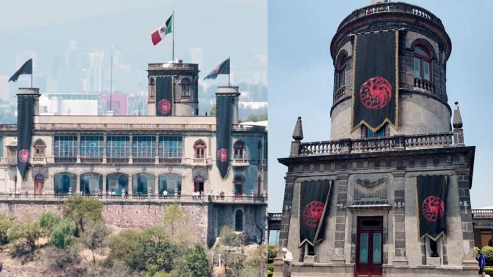 House of Dragon: El Castillo de Chapultepec ondea banderas en apoyo a la reina Rhaenyra Targaryen.