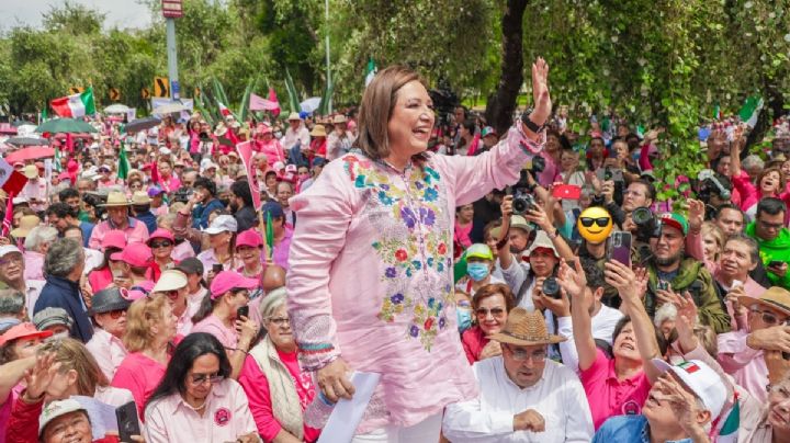 Marea Rosa se manifiesta contra sobrerrepresentación; Batres asegura que es “voto del pueblo”