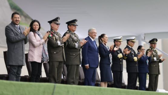 Martí Batres acompaña a AMLO y Claudia Sheinbaum en visita a las Fuerzas Armadas