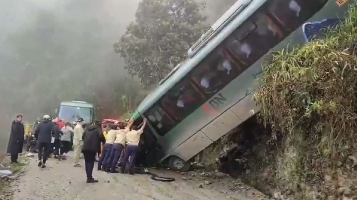 SRE confirma 4 mexicanos heridos en accidente de autobús en Machu Picchu