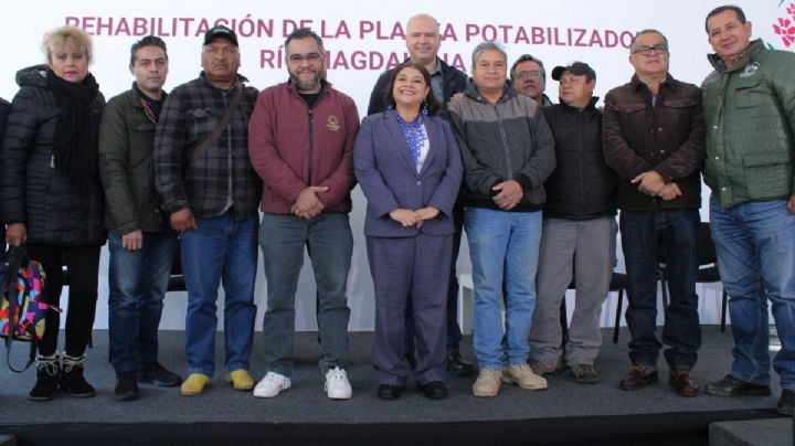 Clara Brugada encabeza entrega de rehabilitación de Planta Potabilizadora Río Magdalena 1