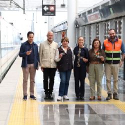 Tren Interurbano y Línea 1 del Metro: Brugada acompaña a Sheinbaum en supervisión de obras