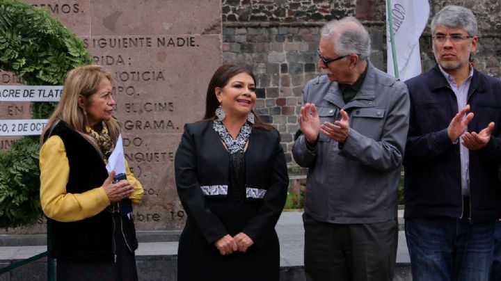 Clara Brugada encabeza homenaje por el Movimiento Estudiantil de 1968
