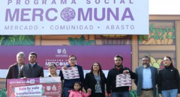 Mercomuna: Clara Brugada encabeza entrega de vales en beneficio de 300 mil familias