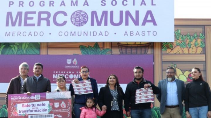 Mercomuna: Clara Brugada encabeza entrega de vales en beneficio de 300 mil familias