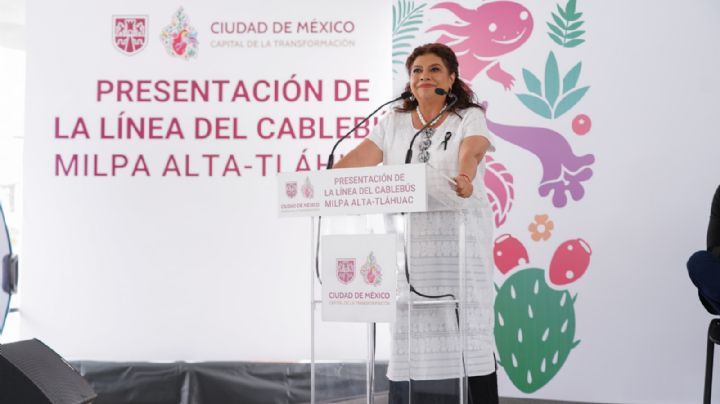 Clara Brugada presenta proyecto de la Línea 6 del Cablebús en CDMX
