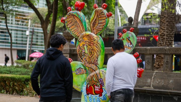Inauguran exposición al aire libre “Nopalera en el Corazón”, en Paseo de la Reforma