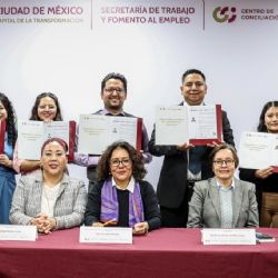 STyFE e ICAT entregan constancias a nuevos integrantes del Centro de Conciliación Laboral CDMX