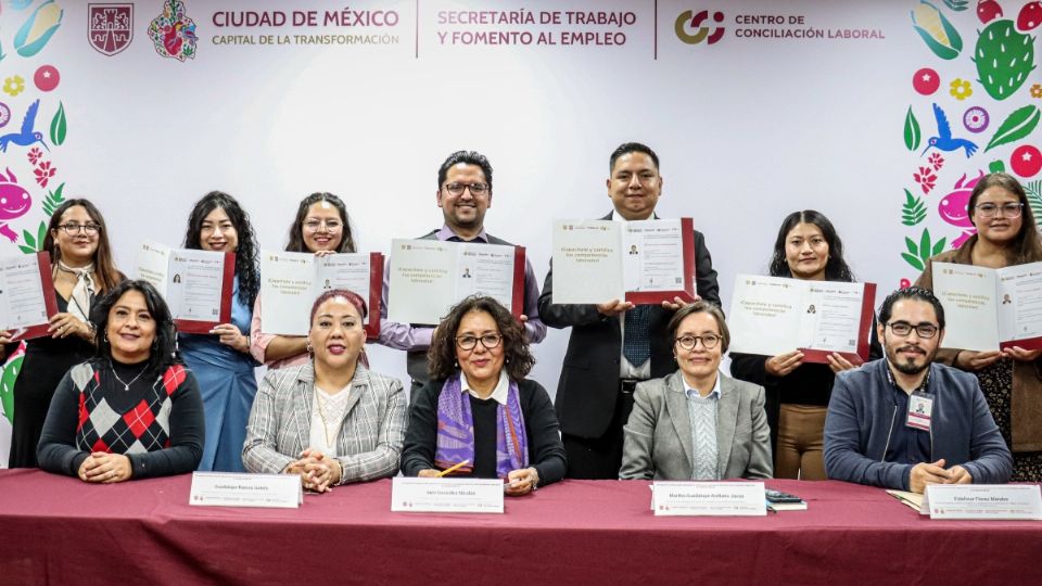 STyFE e ICAT entregan constancias a nuevos integrantes del Centro de Conciliación Laboral CDMX |