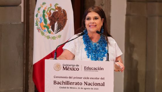 Clara Brugada acompaña a Sheinbaum en arranque del primer ciclo escolar del Bachillerato Nacional