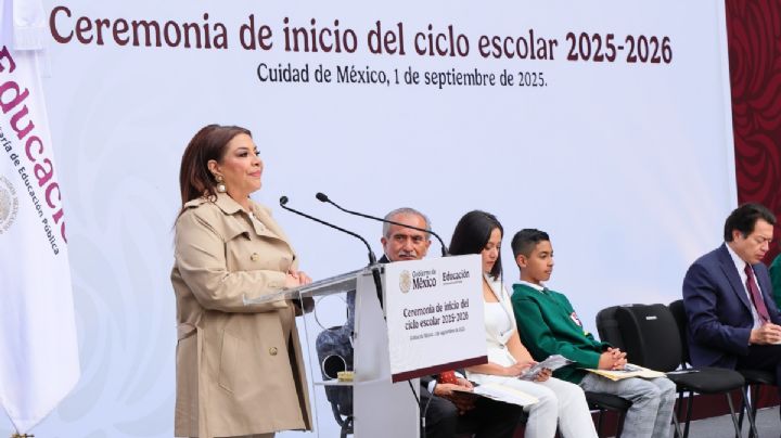 Clara Brugada y Mario Delgado inauguran Ciclo Escolar 2025-2026
