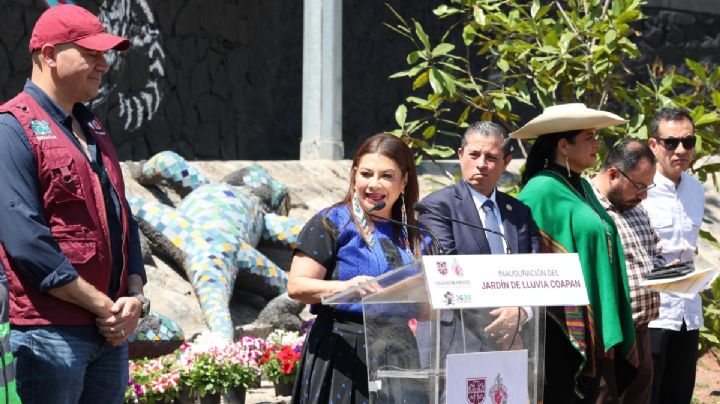 Brugada inaugura Jardín de Lluvia en Coapan para un nuevo modelo de gestión integral del agua en CDMX