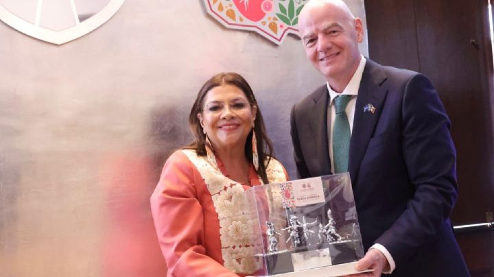 Clara Brugada se reúne con el Presidente de la FIFA rumbo al Mundial de Fútbol 2026