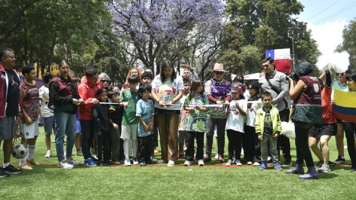 Secretaría de Cultura CDMX inaugura cancha de fútbol rehabilitada en Parque La Torre