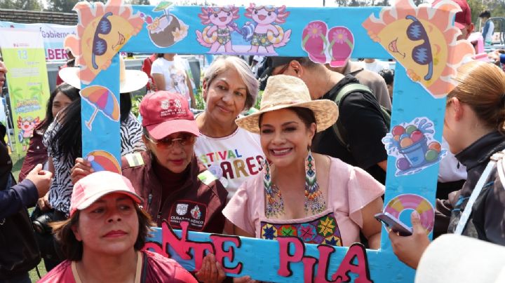 Clara Brugada inaugura Santo Chapuzón Vacacional en Utopía Magdalena Mixiuhca