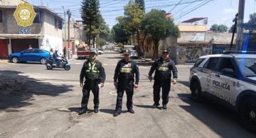 Oficiales de la SSC detienen a posibles asaltantes en la alcaldía Álvaro Obregón