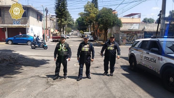 Oficiales de la SSC detienen a posibles asaltantes en la alcaldía Álvaro Obregón